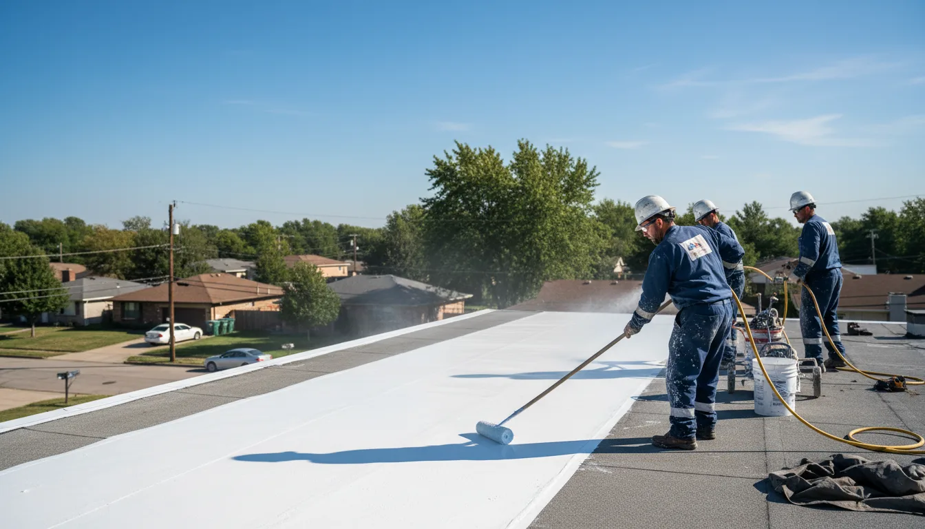 Commercial roof coating in Watkins, CO near me
